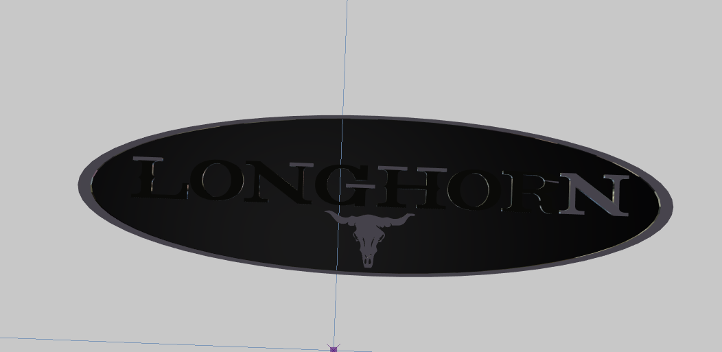long horn badge